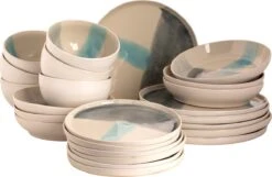 Palmer Serviesset Marlow Stoneware 6-persoons 24-delig Blauw Grijs Wit -Brita Shop 1200x784 2