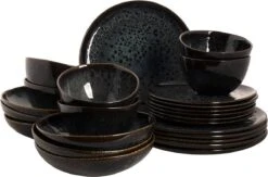Palmer Serviesset Eccentric Stoneware 6-persoons 24-delig Blauw