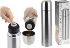 Excellent Houseware KOOPMAN Thermoskan Bullet 1 Liter RVS -Brita Shop 1200x814