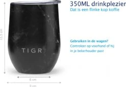 TIGR The Combo - Voordeelset Minimalist Thermosfles En Cup Warmhoudbeker - 500ml - Zwart Marmer -Brita Shop 1200x833 1