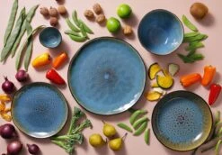 Palmer Serviesset Lotus Stoneware 6-persoons 24-delig Zwart Turquoise 21 Palmer Serviesset Lotus Stoneware 6-persoons 24-delig Zwart Turquoise -Brita Shop 1200x838