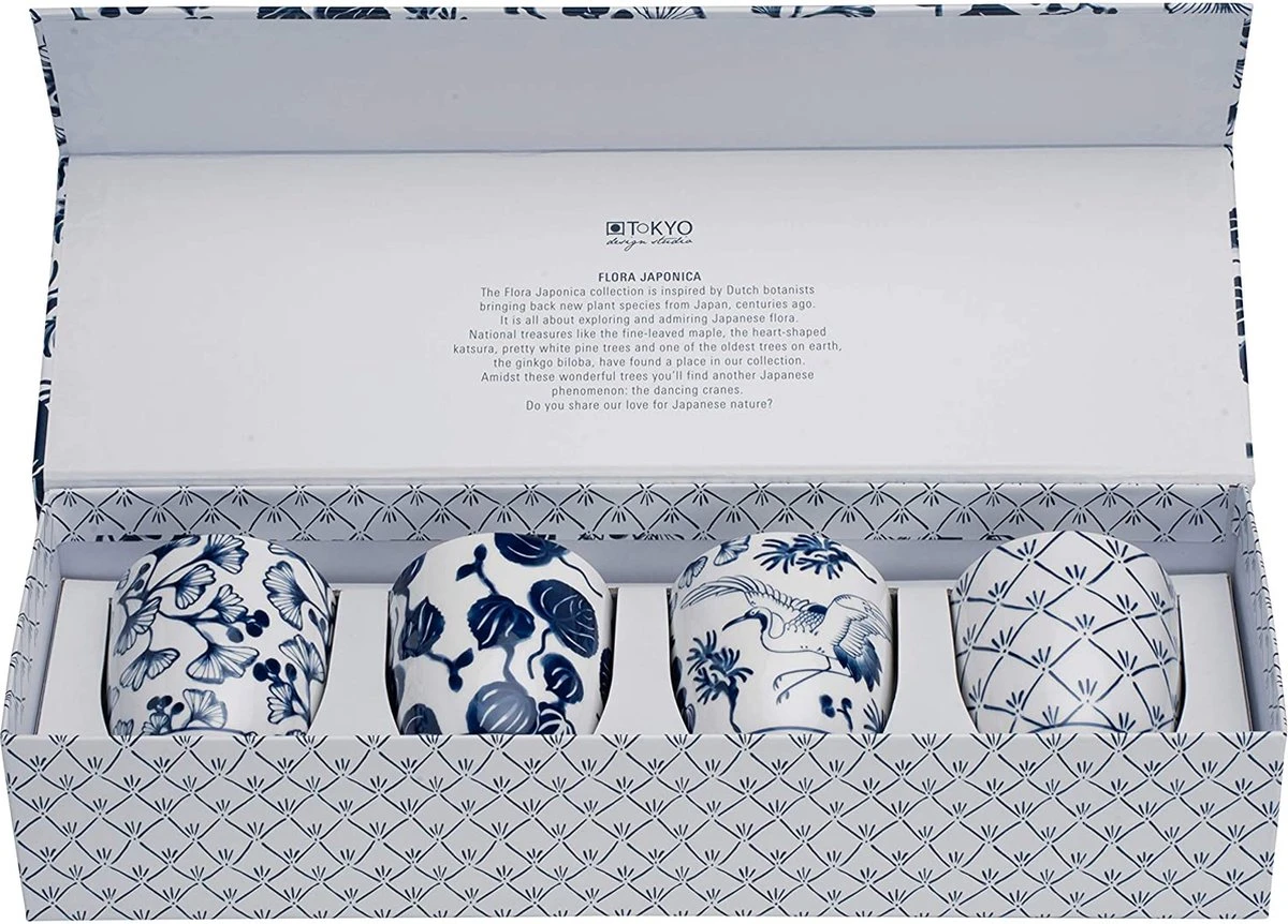 Tokyo Design Studio - Flora Japonica - Kopjes - Porselein - Set Van 4 - 170ml - Topkwaliteit 5 Tokyo Design Studio - Flora Japonica - Kopjes - Porselein - Set Van 4 - 170ml - Topkwaliteit - Afbeelding 3