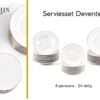 LeRijn® Serviesset Deventer 8 Persoons - 24 Delig - Licht Crème Wit Met Gouden Rand En Motief - Dinerborden - Soepborden - Dessertborden - Borden Servies - Bordenset 2 LeRijn® Serviesset Deventer 8 Persoons - 24 Delig - Licht Crème Wit Met Gouden Rand En Motief - Dinerborden - Soepborden - Dessertborden - Borden Servies - Bordenset -Brita Shop 1200x878 2