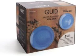 Quid | 18-delige Bordenset | Aardenwerk Bordenset | Vita Azul | Blauw -Brita Shop 1200x884