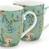 Pip Studio Jolie - Set 2 Tassen Flowers - Small 145ml - Mokken Klein - Bloemen - Groen 1 Pip Studio Jolie - Set 2 Tassen Flowers - Small 145ml - Mokken Klein - Bloemen - Groen -Brita Shop 1200x892