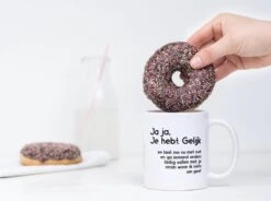 Grappige Mok Met Tekst: Jaja Je Hebt Gelijk | Grappige Cadeaus | Koffiemok | Koffiebeker | Theemok | Theebeker -Brita Shop 1200x892 2