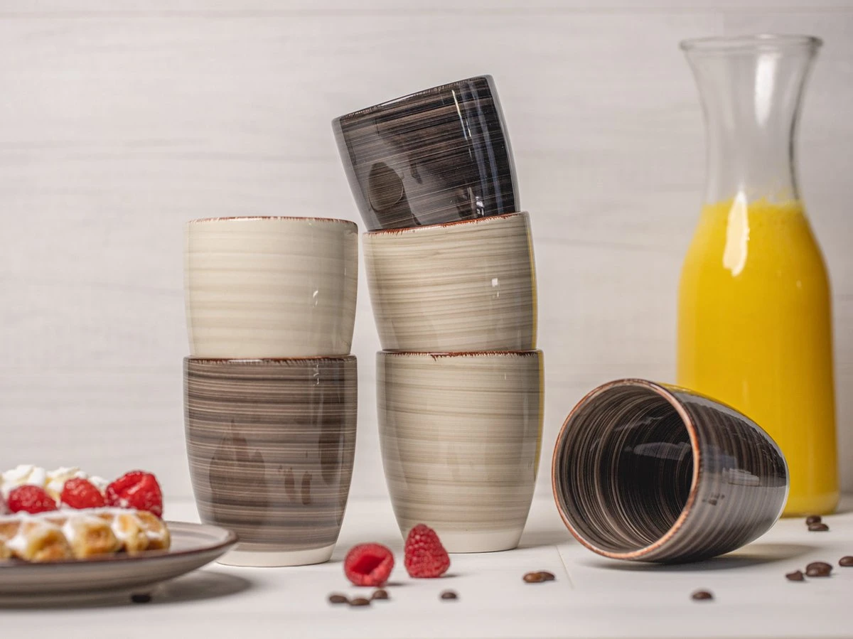 Studio Tavola Bekers Vintage Loft 350 Ml - 6 Stuks 4 Studio Tavola Bekers Vintage Loft 350 Ml - 6 Stuks - Afbeelding 2