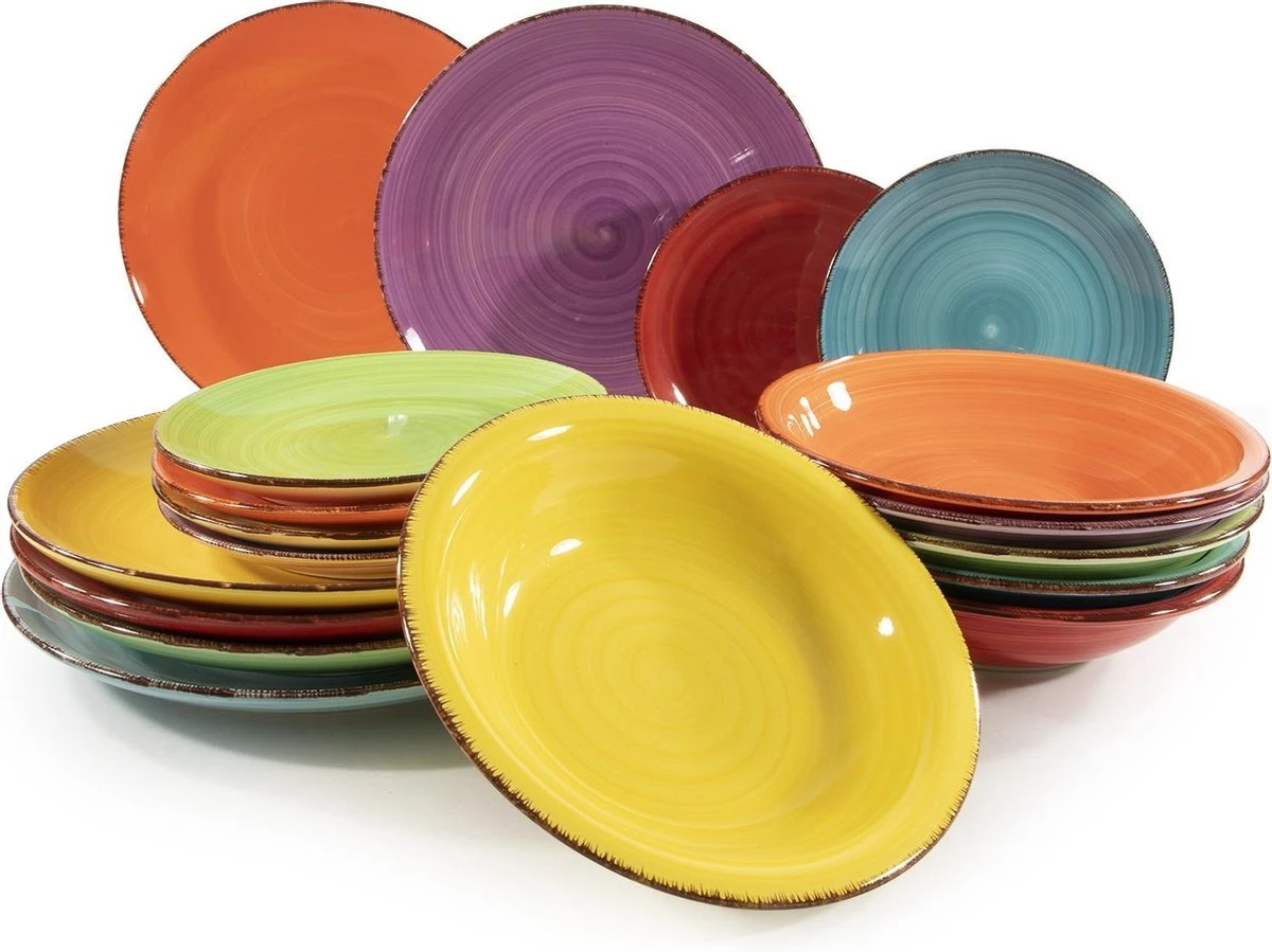 Studio Tavola Serviesset Sunny Summer 18-Delig 4 Studio Tavola Serviesset Sunny Summer 18-Delig - Afbeelding 2