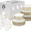 Vtwonen Serviesset - Wit/Goud - Porselein - 36-Delig 1 Vtwonen Serviesset - Wit/Goud - Porselein - 36-Delig -Brita Shop 1200x926 1