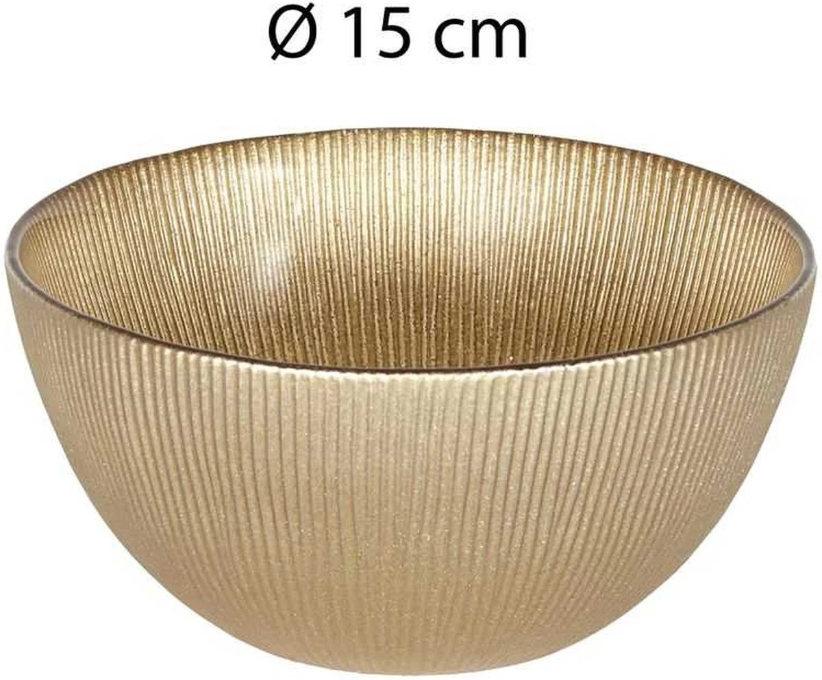 4goodz 6-persoons Versailles Servies Glas - 18 Delig Servies - Goud 7 4goodz 6-persoons Versailles Servies Glas - 18 Delig Servies - Goud - Afbeelding 5