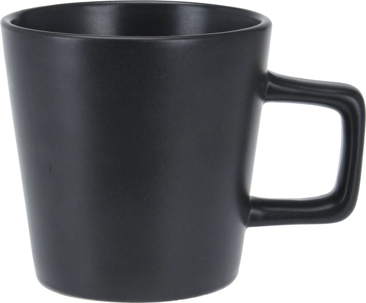 Homecookingchef Serviesset - Mat Zwart - 16-delig - Sterk Aardewerk 7 Homecookingchef Serviesset - Mat Zwart - 16-delig - Sterk Aardewerk - Afbeelding 5