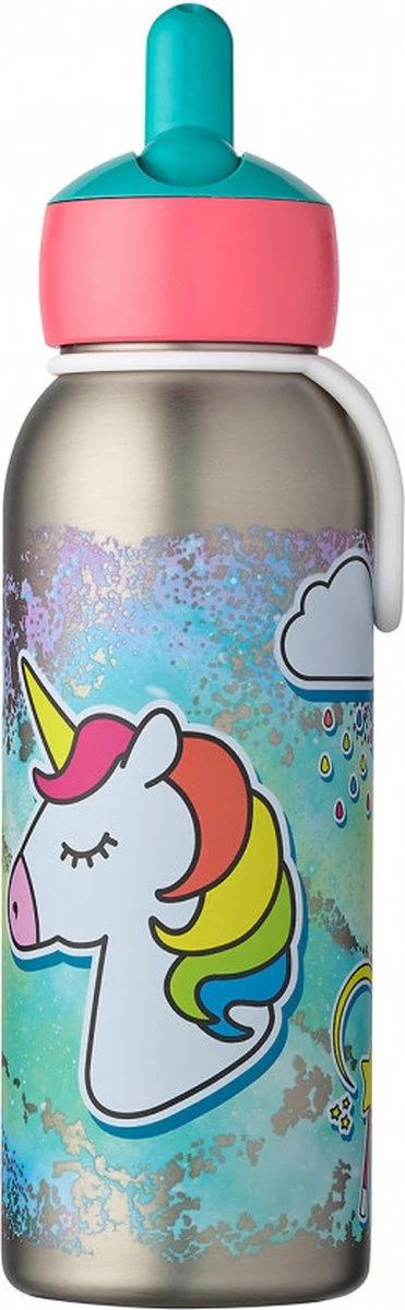 Mepal – Isoleerfles Flip-up Campus – Unicorn – Waterfles Met Rietje – Houdt Je Drankje Tot 9 Uur Warm En 12 Uur Koud – Drinkfles Voor Kinderen – Thermosfles 4 Mepal – Isoleerfles Flip-up Campus – Unicorn – Waterfles Met Rietje – Houdt Je Drankje Tot 9 Uur Warm En 12 Uur Koud – Drinkfles Voor Kinderen – Thermosfles - Afbeelding 2