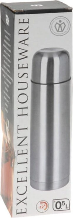 Merkloos Excellent Houseware Bullet Isolatiekan - 0,5 L - RVS 14 Merkloos Excellent Houseware Bullet Isolatiekan - 0,5 L - RVS -Brita Shop 401x1200