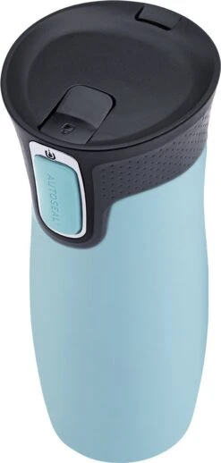 Contigo Thermosfles - Lichtblauw - Zwart -Brita Shop 572x1200
