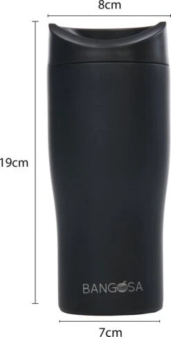BanGosa® Koffiebeker To Go - Thermosbeker - Reisbeker - Travel Mug - RVS 400ml - Mat Zwart 10 BanGosa® Koffiebeker To Go - Thermosbeker - Reisbeker - Travel Mug - RVS 400ml - Mat Zwart -Brita Shop 609x1200