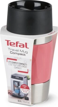 Tefal Compact Travel Mug Compact Thermosfles - 0,3 L - Koraal -Brita Shop 653x1200