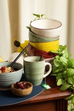 Merkloos Koffiemokken (6 Stuks) - Kleurrijk - Koffiekopjes -Brita Shop 799x1200 10