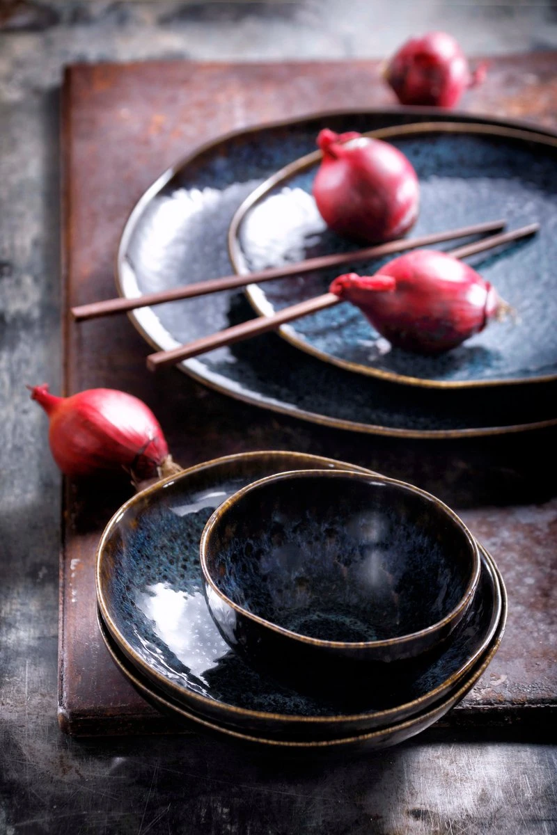 Palmer Serviesset Eccentric Stoneware 6-persoons 24-delig Blauw 13 Palmer Serviesset Eccentric Stoneware 6-persoons 24-delig Blauw - Afbeelding 11