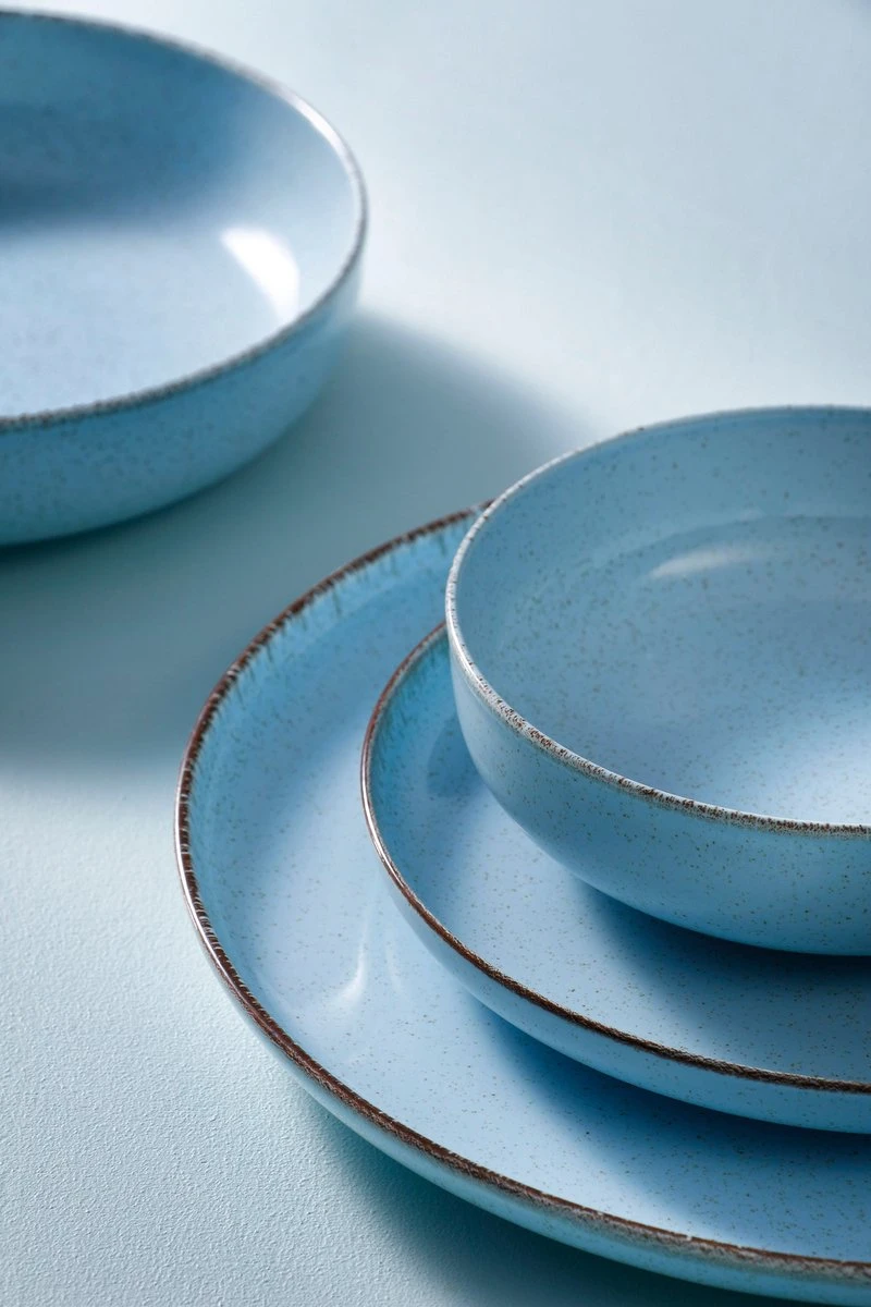 Palmer Serviesset Antigo Porselein 6-persoons 24-delig Lichtblauw 6 Palmer Serviesset Antigo Porselein 6-persoons 24-delig Lichtblauw - Afbeelding 4