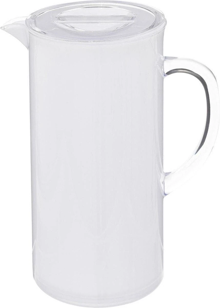 Sapkan/schenkkan Karaf Met Deksel 1950 Ml Transparant - Formaat: 18 X 10,5 X 25 Cm - Materiaal: Kunststof 3 Sapkan/schenkkan Karaf Met Deksel 1950 Ml Transparant - Formaat: 18 X 10,5 X 25 Cm - Materiaal: Kunststof