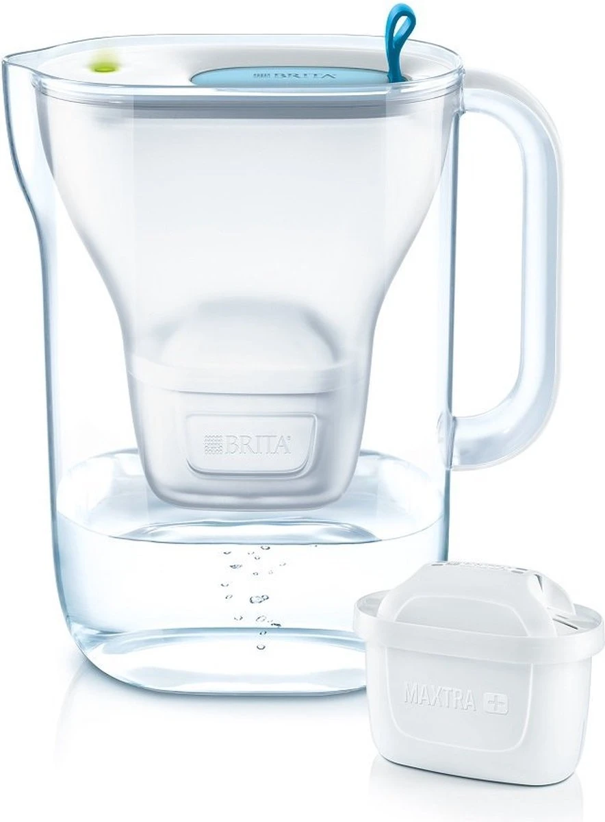 BRITA - Waterfilterkan Style Cool - Blauw - 2,4L + 3 MAXTRA+ Waterfilterpatronen 15 BRITA - Waterfilterkan Style Cool - Blauw - 2,4L + 3 MAXTRA+ Waterfilterpatronen - Afbeelding 13