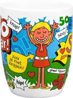 Cartoonmok Sarah - 50 Jaar 23 Cartoonmok Sarah - 50 Jaar -Brita Shop 895x1200
