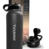 Tigrar - Drinkfles - Waterfles - Thermosfles 1 Liter - RVS - (Grafiet) Zwart - Incl. Extra Dop 3 Rietjes En Reiniger 1 Tigrar - Drinkfles - Waterfles - Thermosfles 1 Liter - RVS - (Grafiet) Zwart - Incl. Extra Dop 3 Rietjes En Reiniger -Brita Shop 905x1200 1