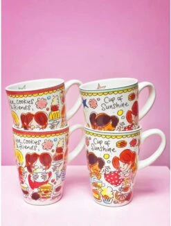 Blond Amsterdam Even Bijkletsen Beker XL 500 Ml - Rode Rand -Brita Shop 910x1200