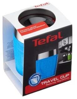 Tefal TRAVEL CUP K30833 Isoleerbeker - Inhoud 0.2L RVS / Blauw -Brita Shop 934x1200