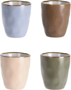 Excellent Houseware Set Van 4x Stuks Luxe Gekleurde Stoneware Bekers/koffiekopjes 280 Ml - Kopjes/koffiebekers 8 Excellent Houseware Set Van 4x Stuks Luxe Gekleurde Stoneware Bekers/koffiekopjes 280 Ml - Kopjes/koffiebekers -Brita Shop 949x1200 2