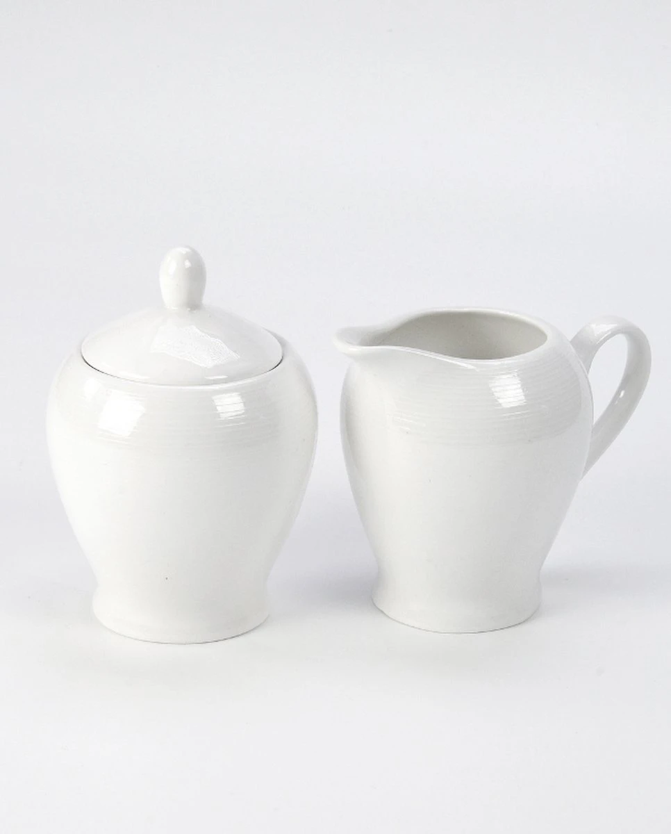 JT Serviesset - Wit - 35delig - 4 Persoons - Luxe Reliëf Design 5 JT Serviesset - Wit - 35delig - 4 Persoons - Luxe Reliëf Design - Afbeelding 3