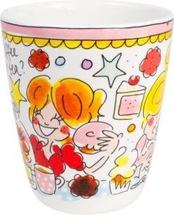 Blond Amsterdam Even Bijkletsen Mok 350 Ml - Roze Rand -Brita Shop 972x1200 1