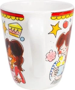 Blond Amsterdam Even Bijkletsen Mok 350 Ml - Rode Rand -Brita Shop 990x1200